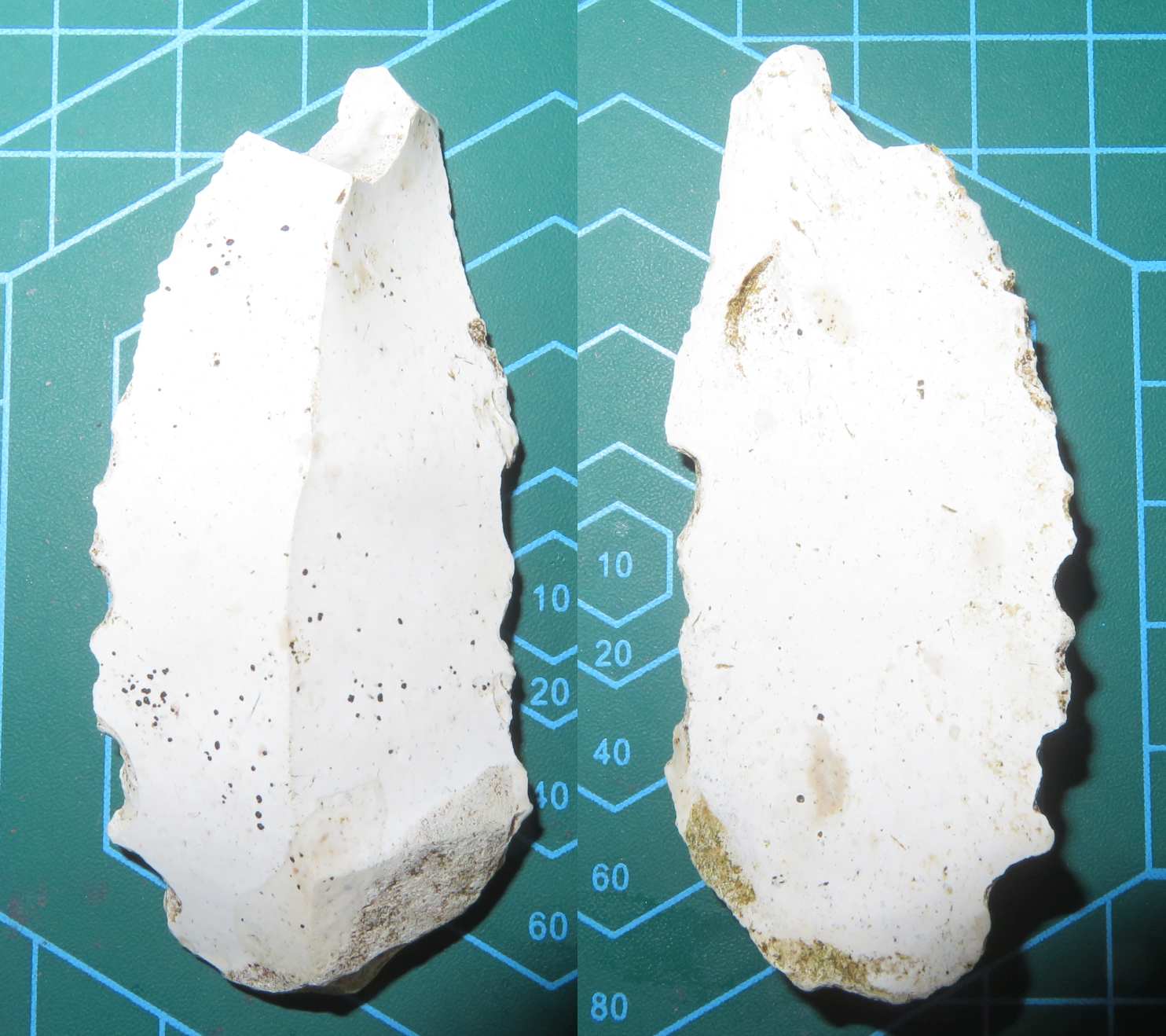 Notched or denticulate tool: retouched notches used for cutting